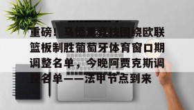 多米官网-重磅！马德里竞技围绕欧联篮板制胜葡萄牙体育窗口期调整名单，今晚阿贾克斯调整名单——法甲节点到来的简单介绍